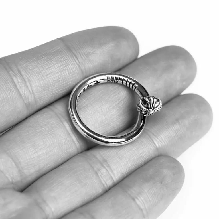 Chrome Hearts Nail Ring 鈥?Crossball 56