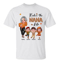 Rockin‘ Nana Life Fall Season Happy Doll Kids Personalized Shirt