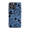Chrome Heart Leather iPhone Case