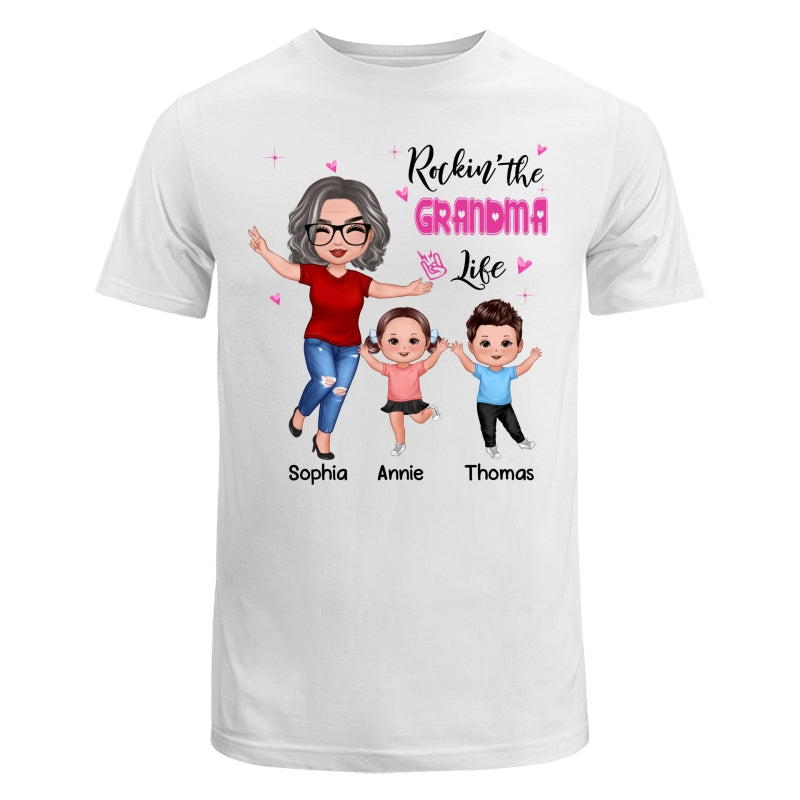 Rockin‘ Grandma Life Happy Doll Personalized Shirt