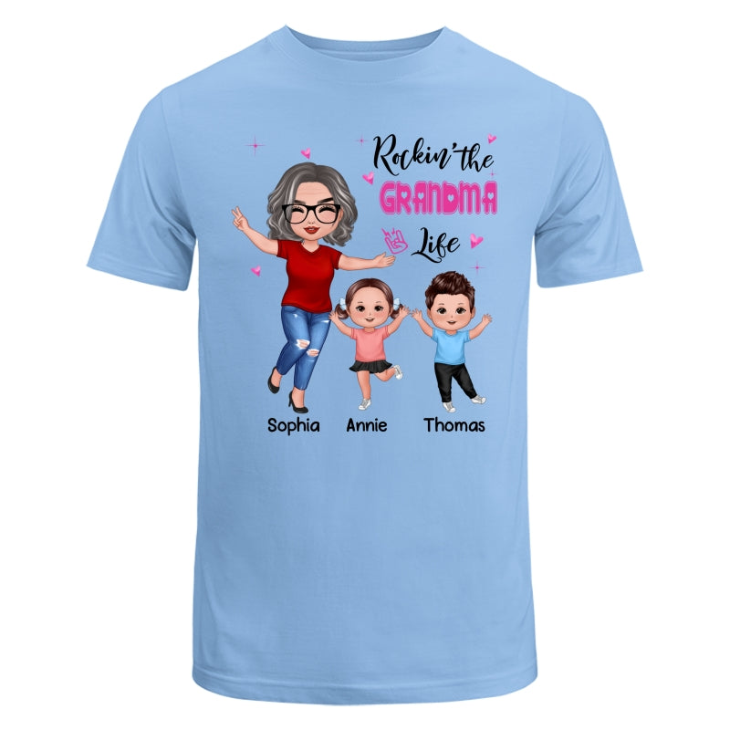 Rockin‘ Grandma Life Happy Doll Personalized Shirt