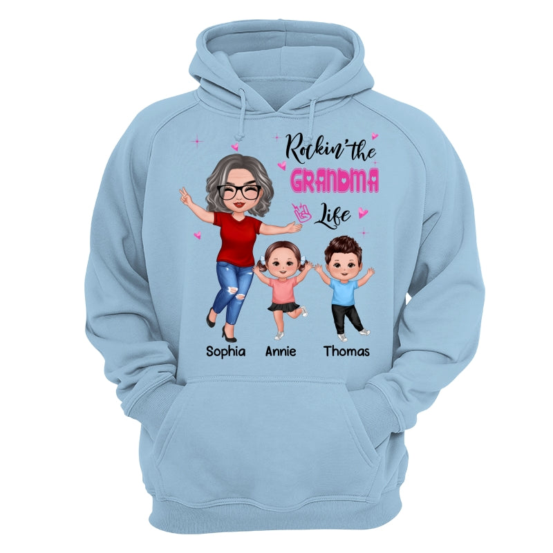 Rockin‘ Grandma Life Happy Doll Personalized Shirt