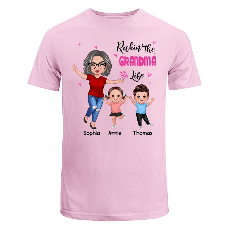 Rockin‘ Grandma Life Happy Doll Personalized Shirt