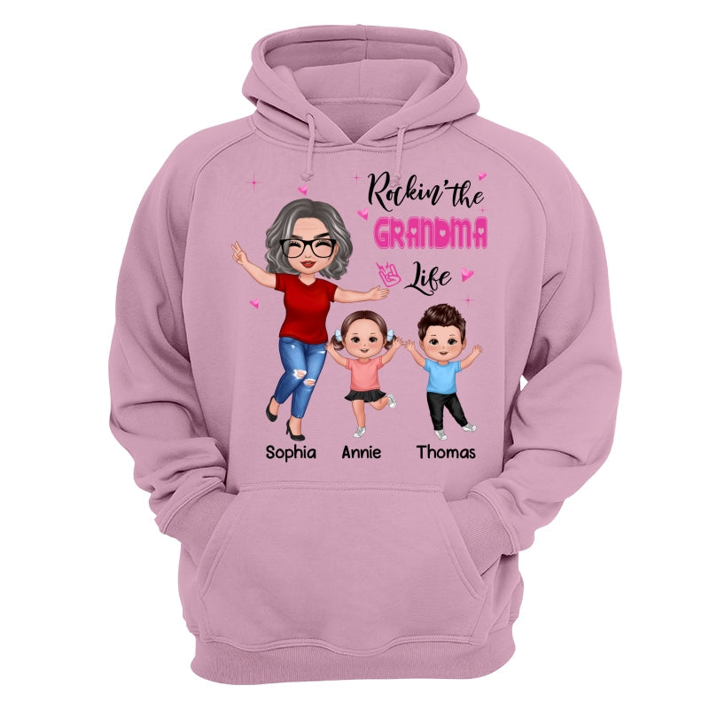 Rockin‘ Grandma Life Happy Doll Personalized Shirt