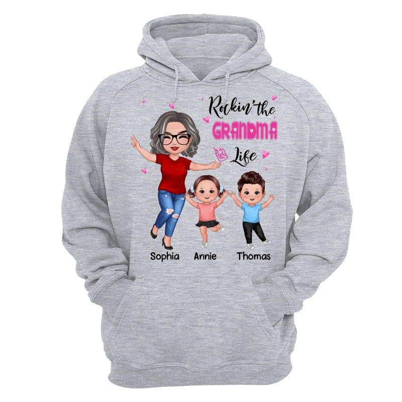 Rockin‘ Grandma Life Happy Doll Personalized Shirt