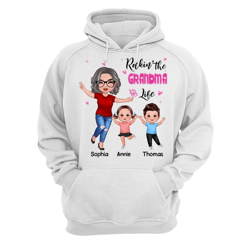 Rockin‘ Grandma Life Happy Doll Personalized Shirt