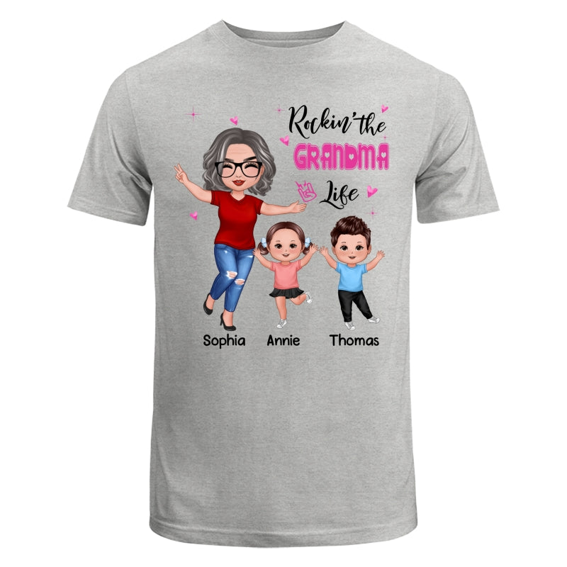 Rockin‘ Grandma Life Happy Doll Personalized Shirt