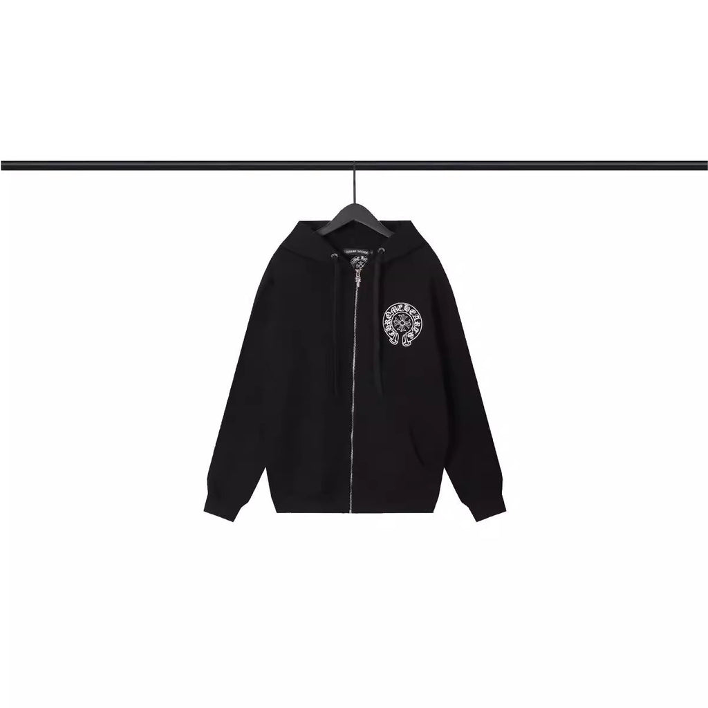 CHH Chrome Heart Hoodie Couple Villain Skull Cardigan Hooded