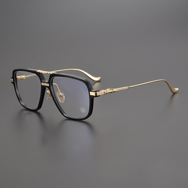 CHH Chrome Hearts Glasses Vintage Double Beam Large Frame Glasses Frame