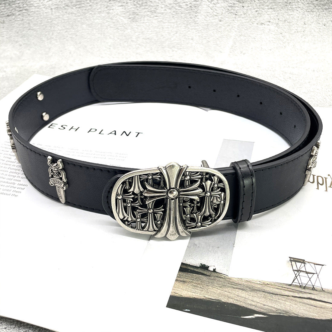 Chh Chrome Heart Belt Sacred Sword Cross Vintage