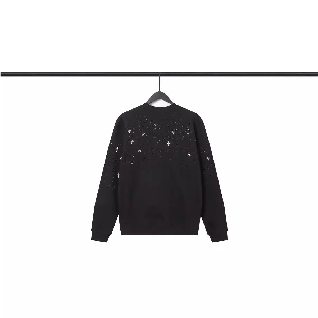 CHH Chrome Heart Hoodie Hot Diamond Cross Gypsy Long Sleeve Crew Neck Sweater