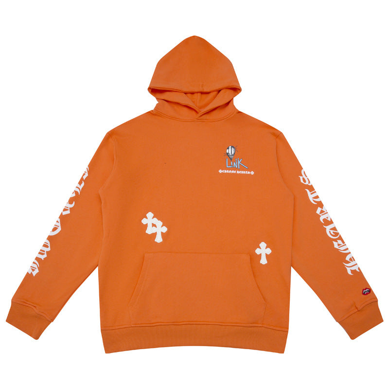 CHH Chrome Heart Hoodie Sanskrit embroidered hooded sweater couple