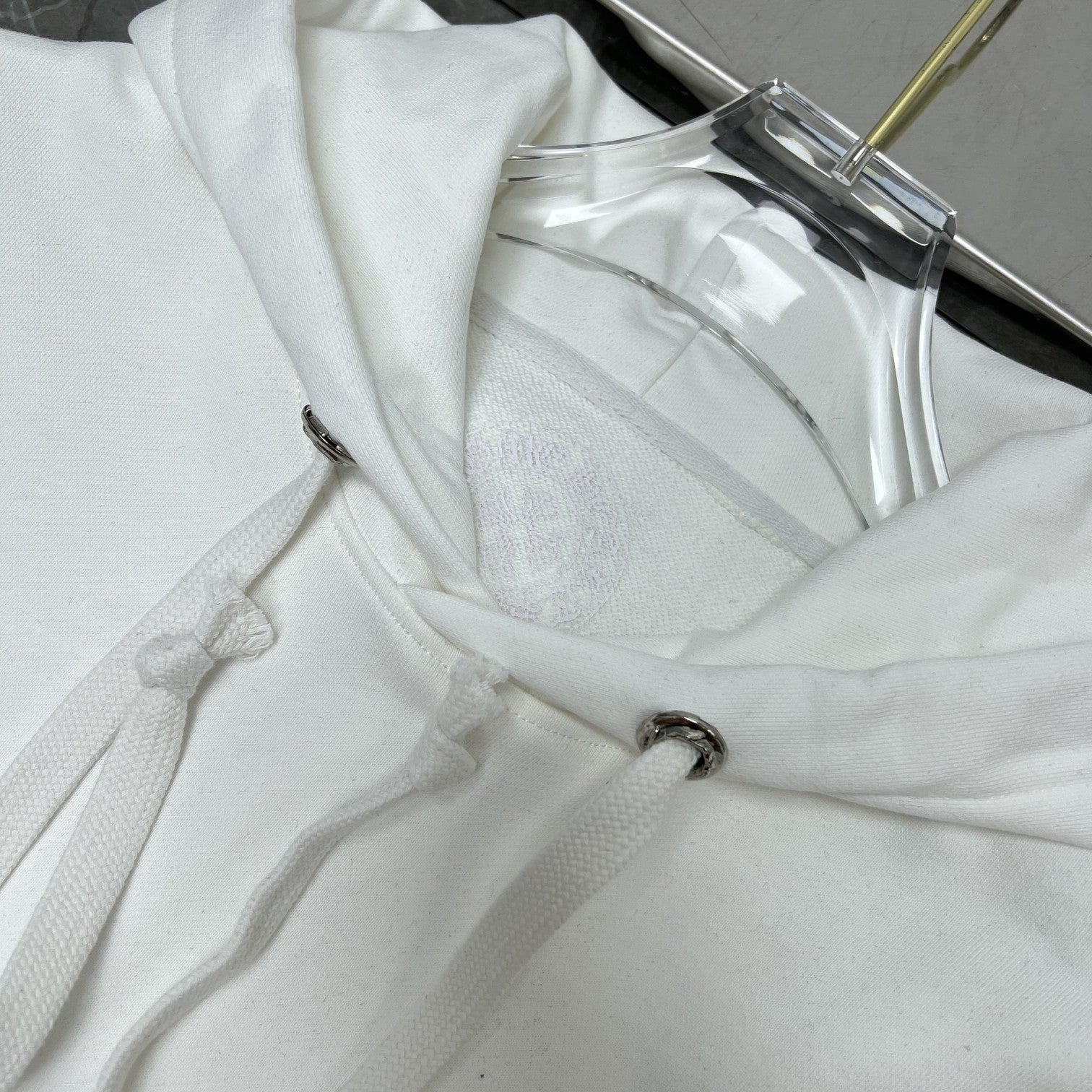 CHH Chrome Heart Hoodie Yellow green gradual change letter horseshoe flower arm cross hooded sweater