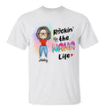 Rockin‘ Grandma Life New Style Watercolor Personalized Shirt