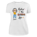 Rockin‘ Grandma Life Watercolor Personalized Shirt